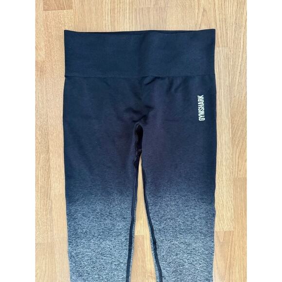 Gymshark Women's Black Gray Ombre Seamless Workout Yoga Pant Size XS - Picture 6 of 8
